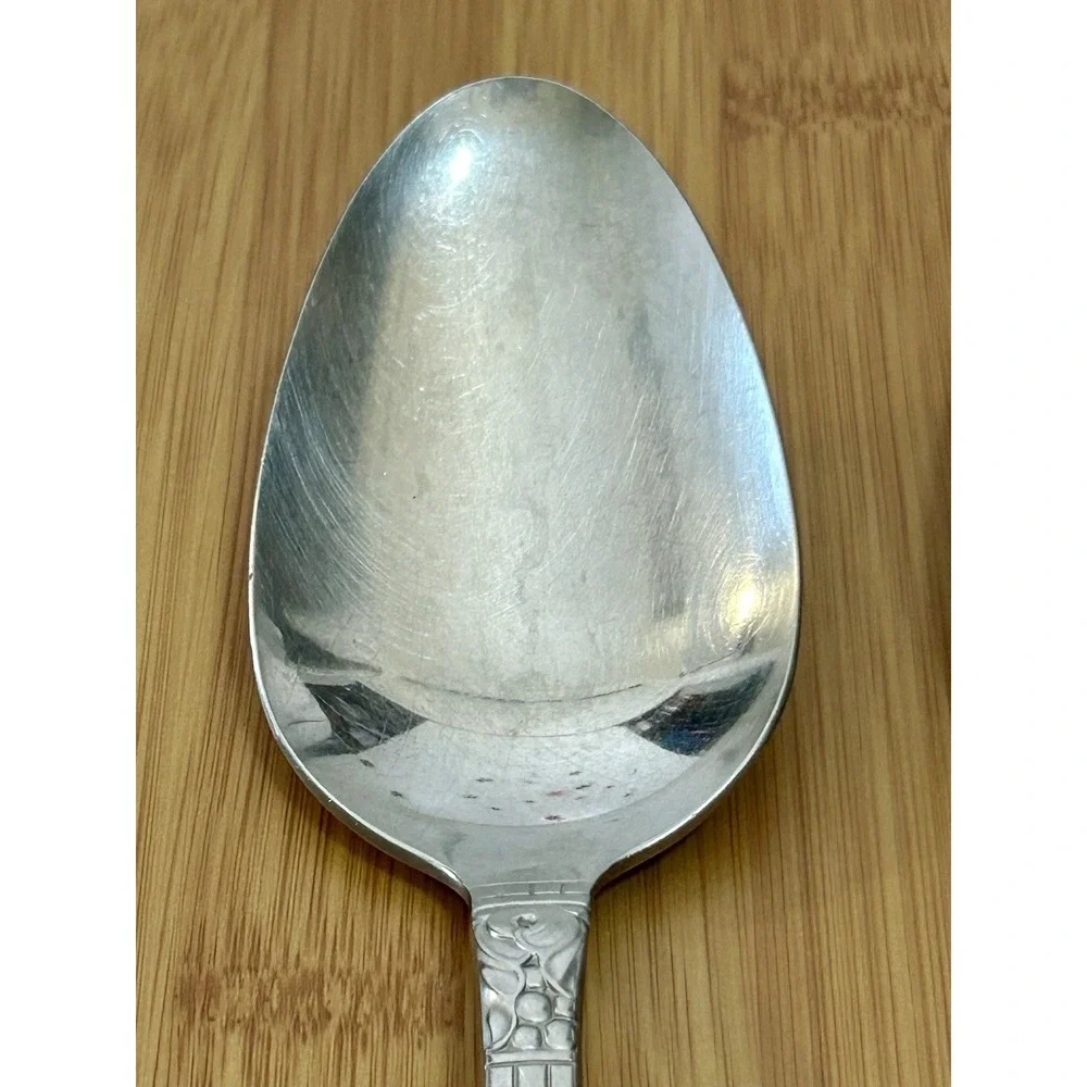 Oneida WM A Rogers Northland Serving Spoon Fork Stainless Steel Vintage 3 pc Set